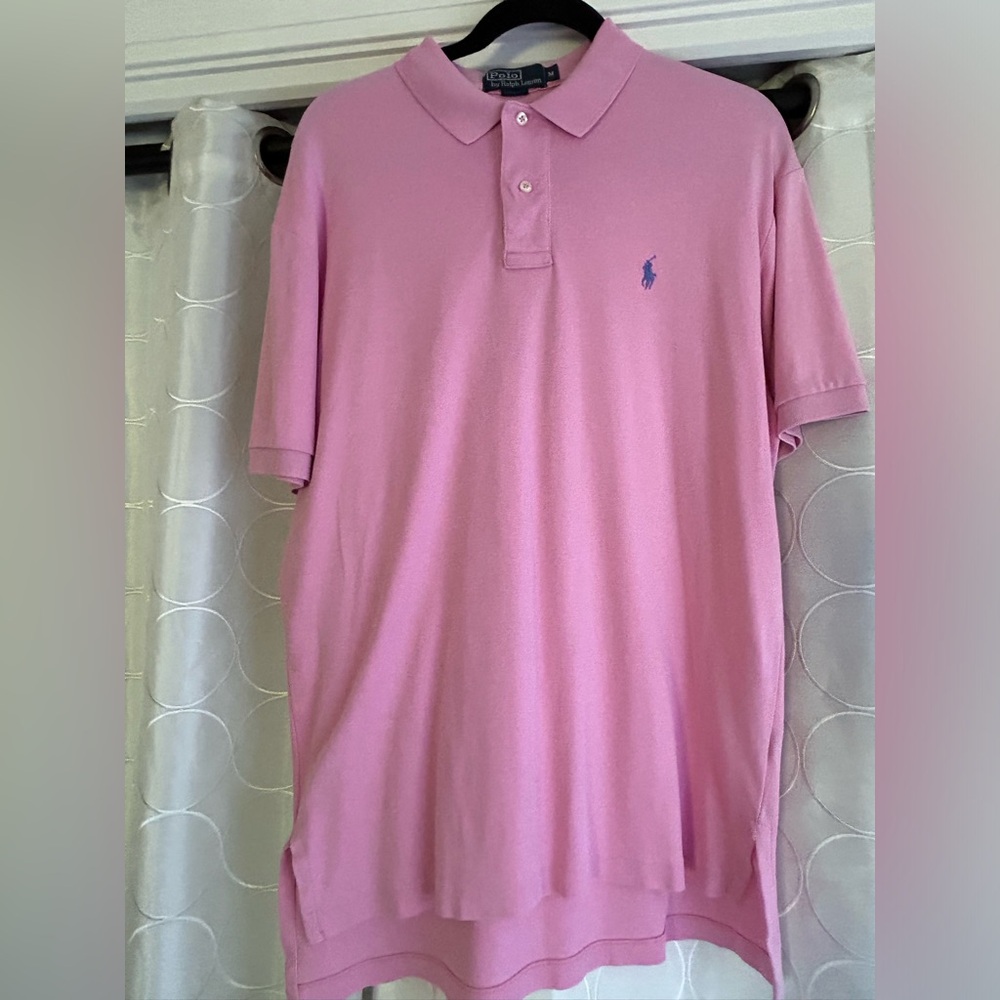 Vintage Polo by Ralph Lauren Polo ~ Pink with Blue Horse ~ Size Medium